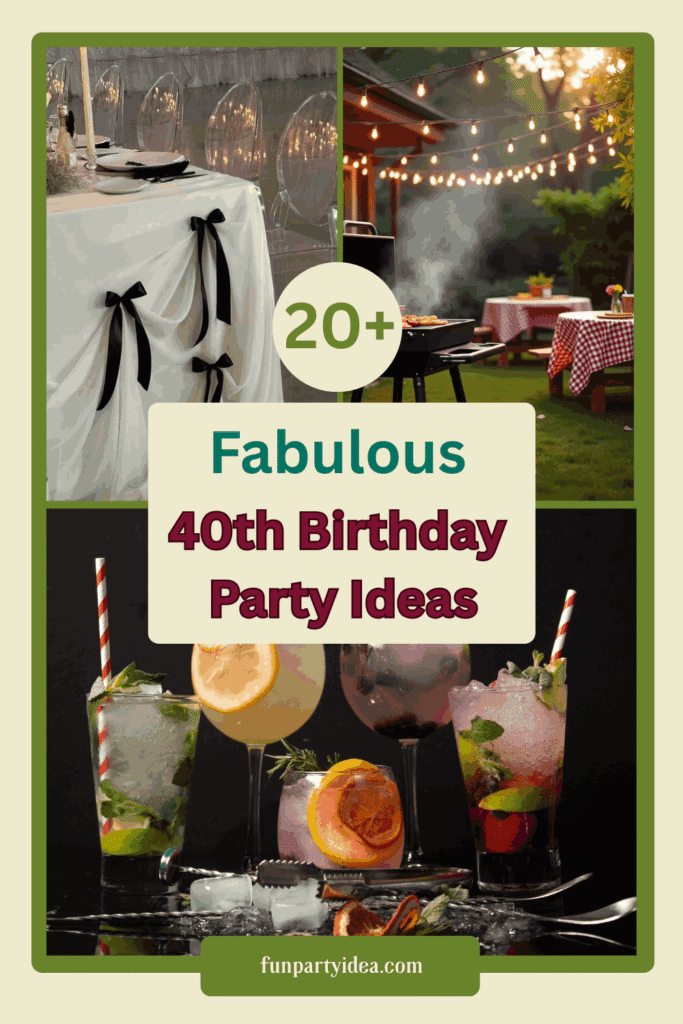 40th Birthday Party Ideas
