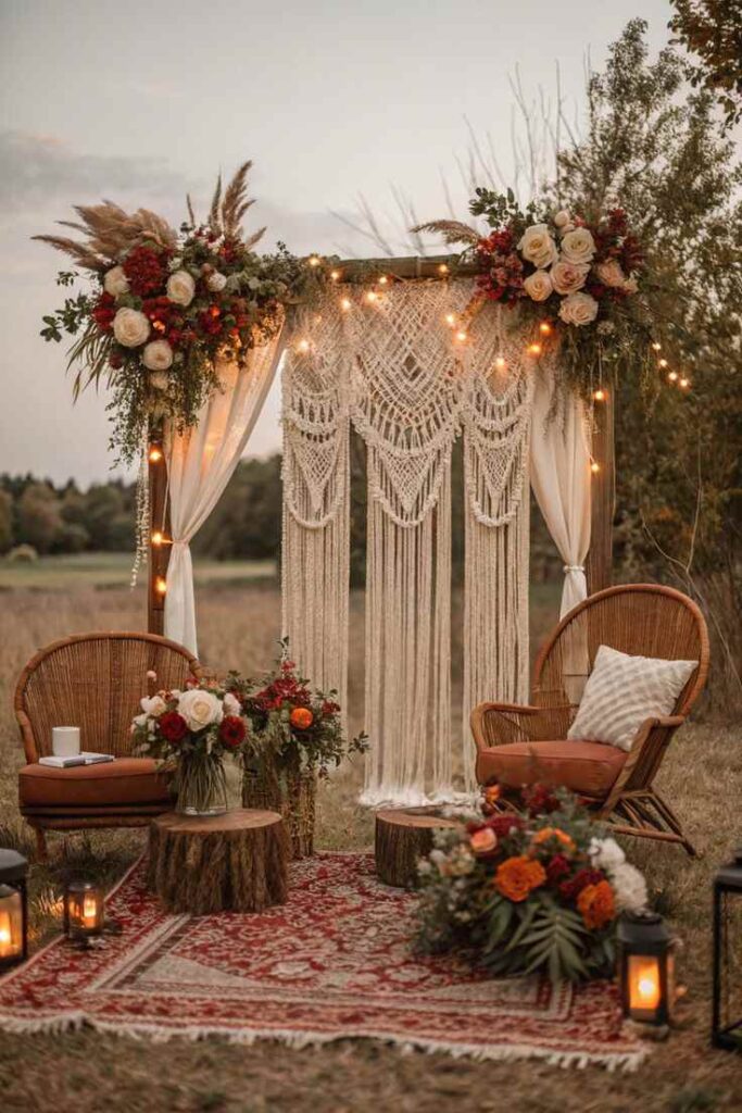 Boho Picnic Setup