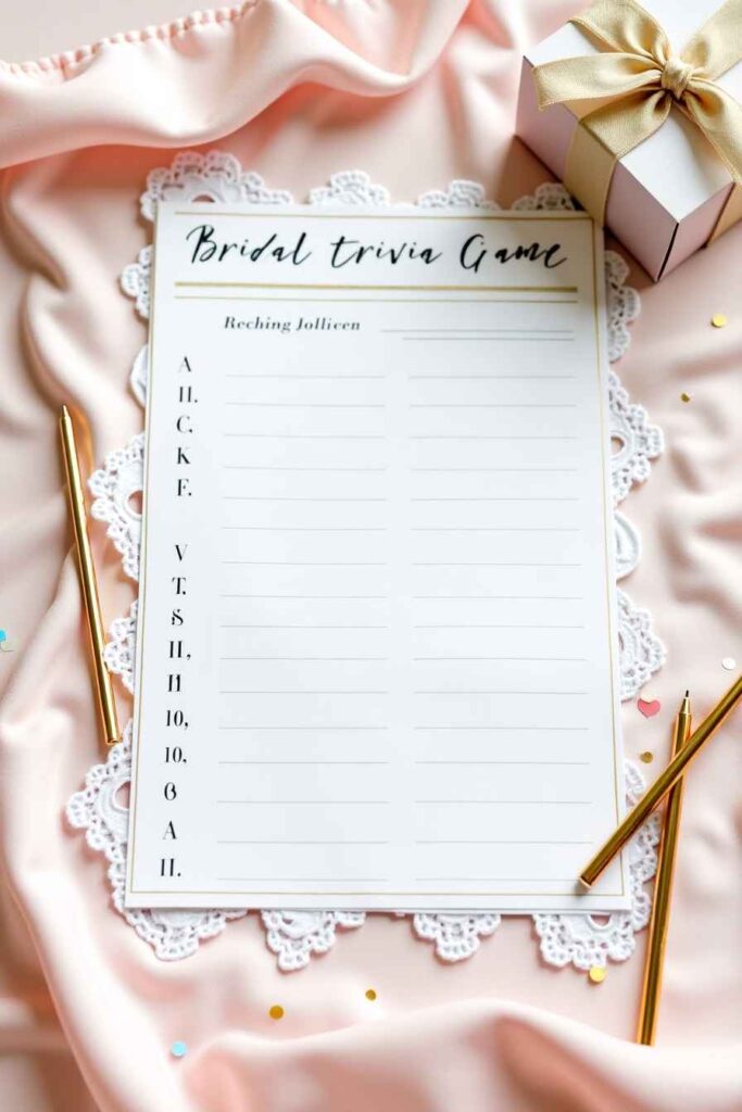 Bride Trivia