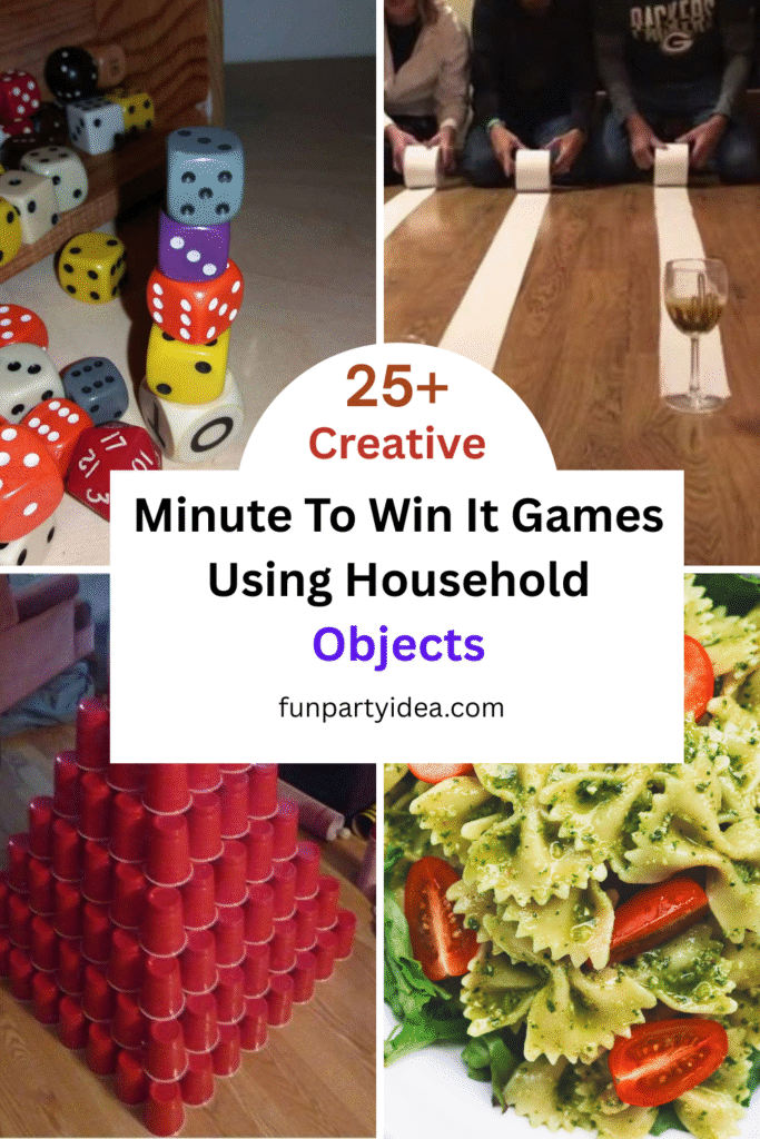 Minute To Win It Games Using Household Objects