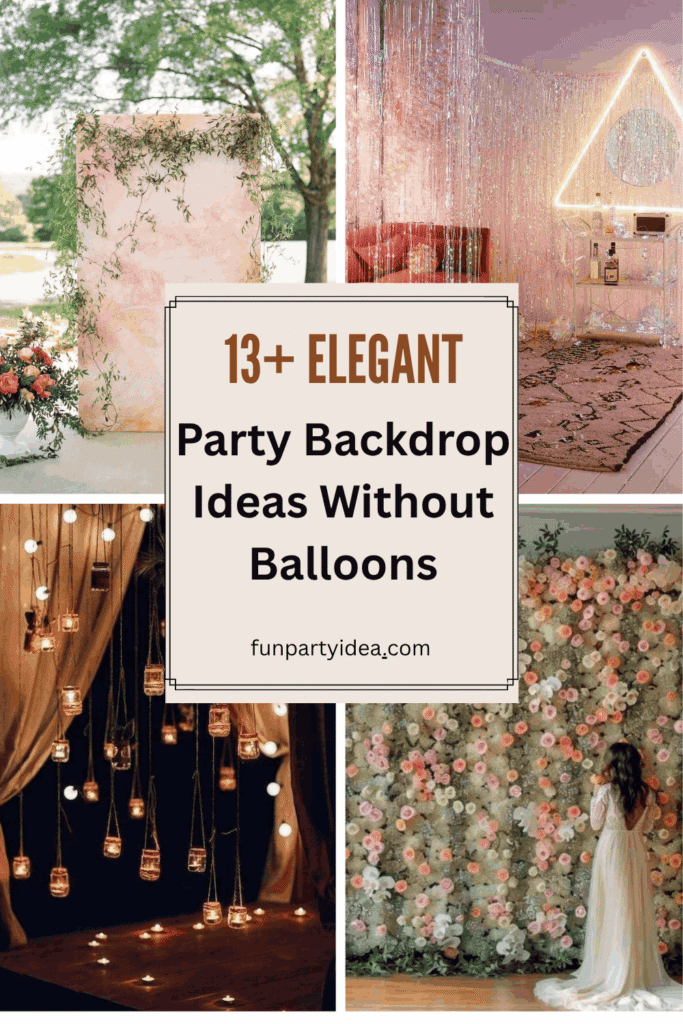 Party Backdrop Ideas Without Balloons