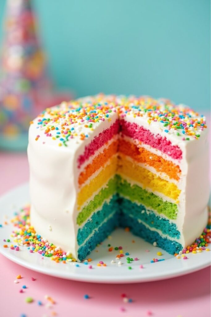 Rainbow Layer Cake