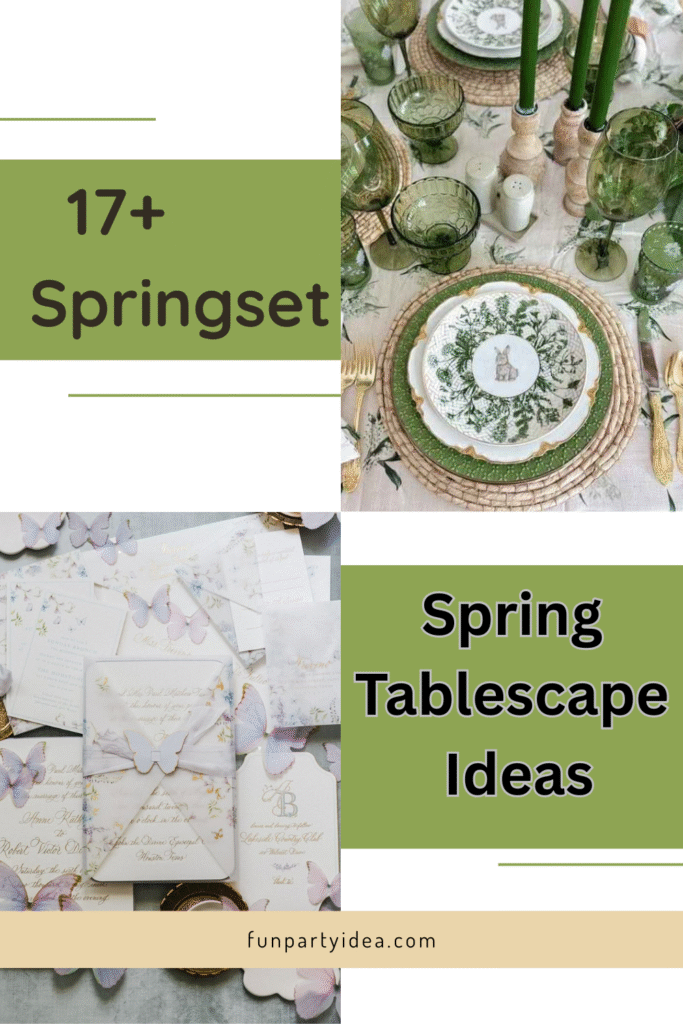 Spring Tablescape Ideas