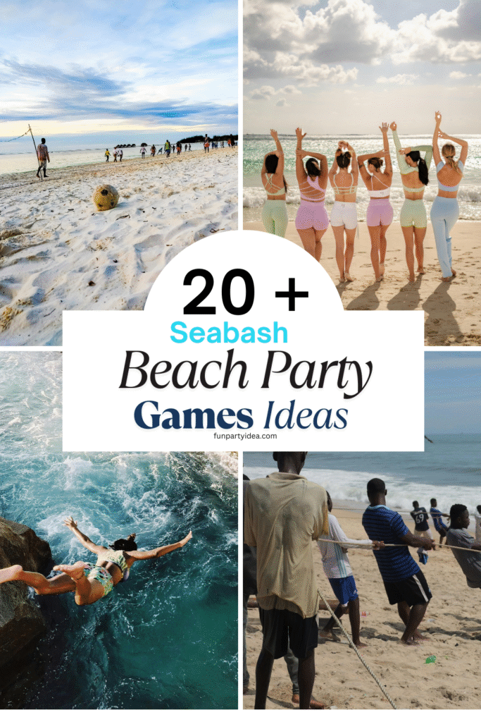beach party games idea’s