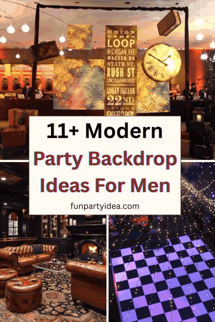 Party Backdrop Ideas For Men