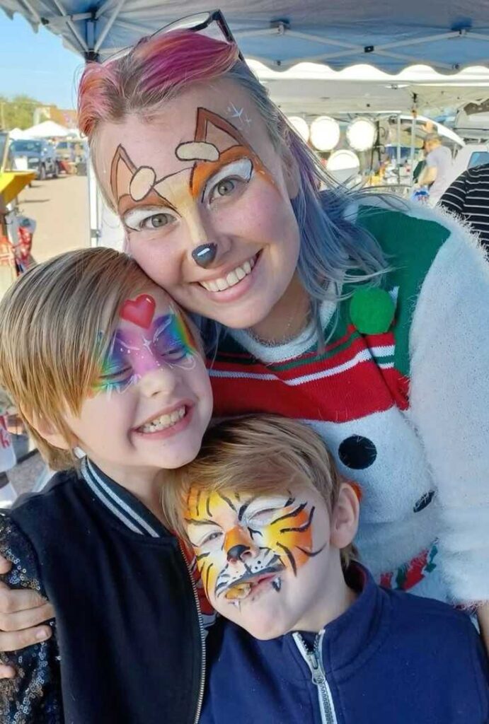 Bluey Face Painting