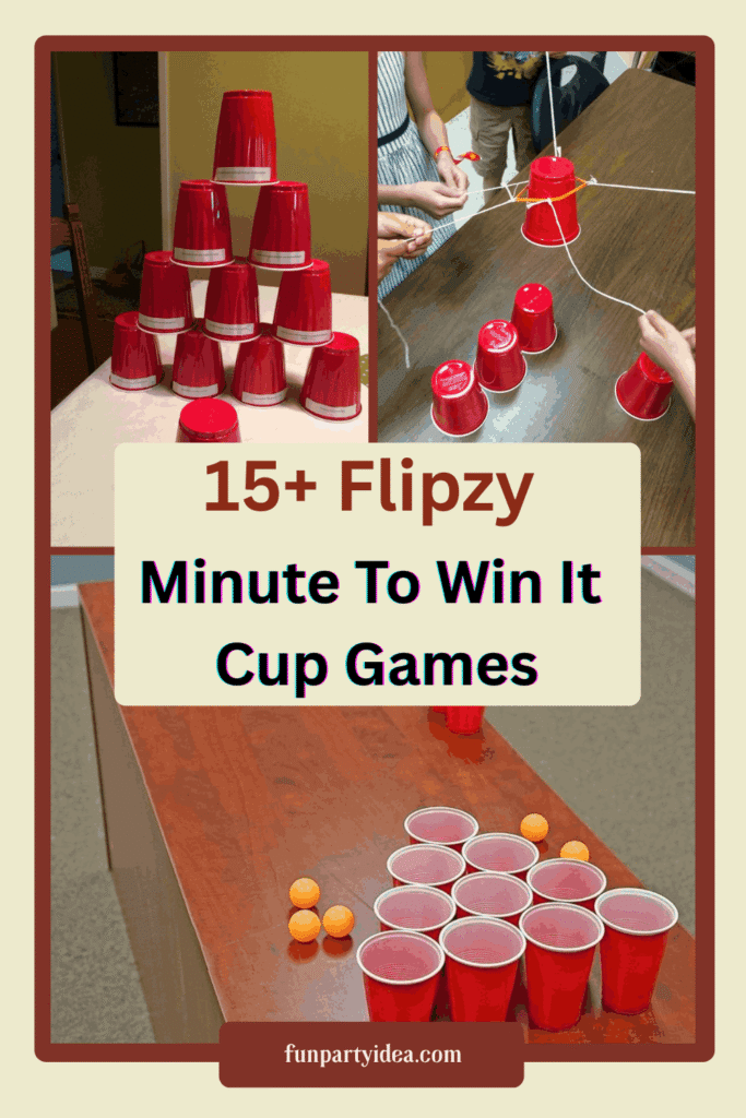 Minute To Win It Cup Games