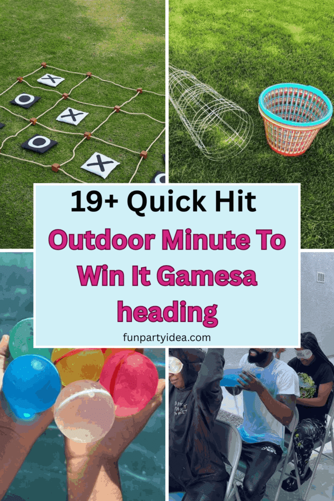 Outdoor Minute To Win It Games