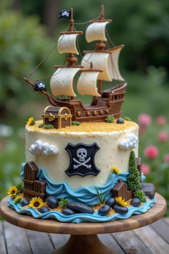 Pirate Ship Cake