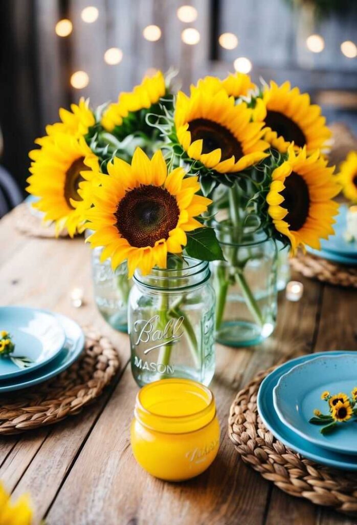 Sunflower Table Decor
