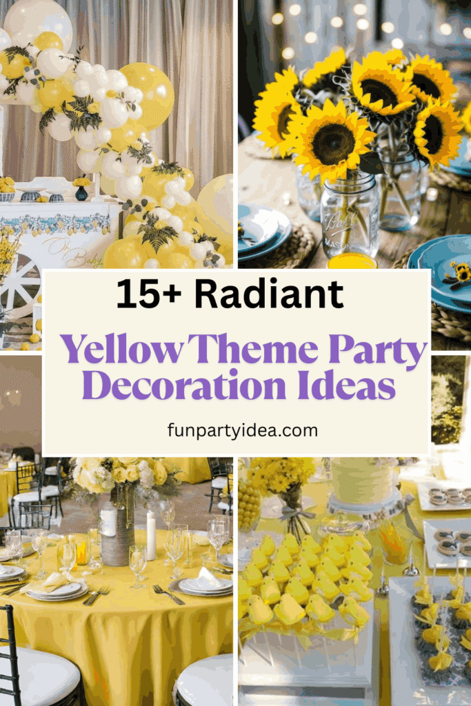 Yellow Theme Party Decoration Ideas