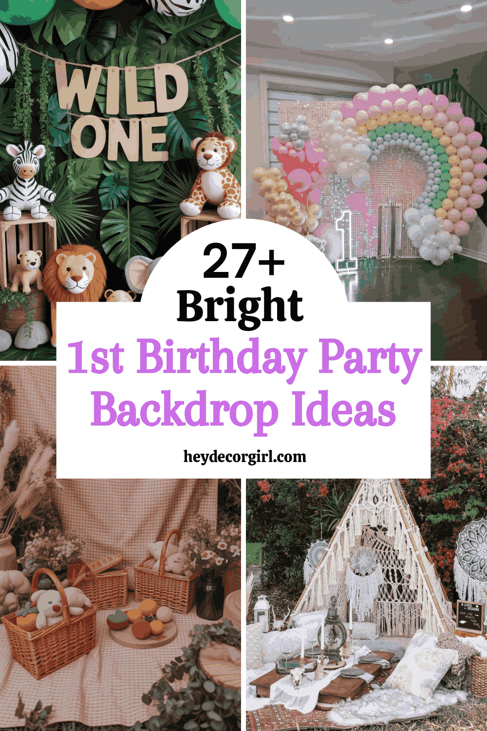 1st Birthday Party Backdrop Ideas