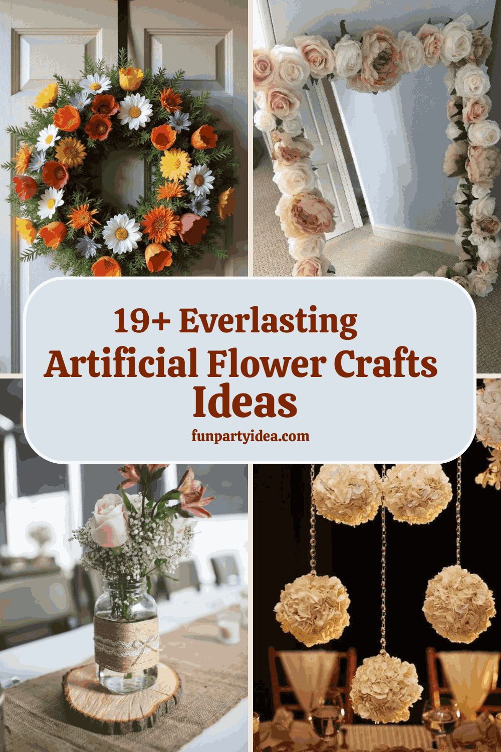 Artificial Flower Crafts Ideas