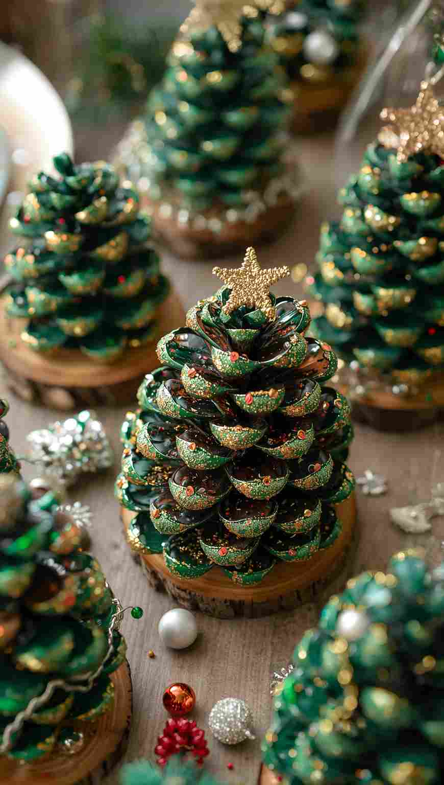 Pinecone Christmas Trees