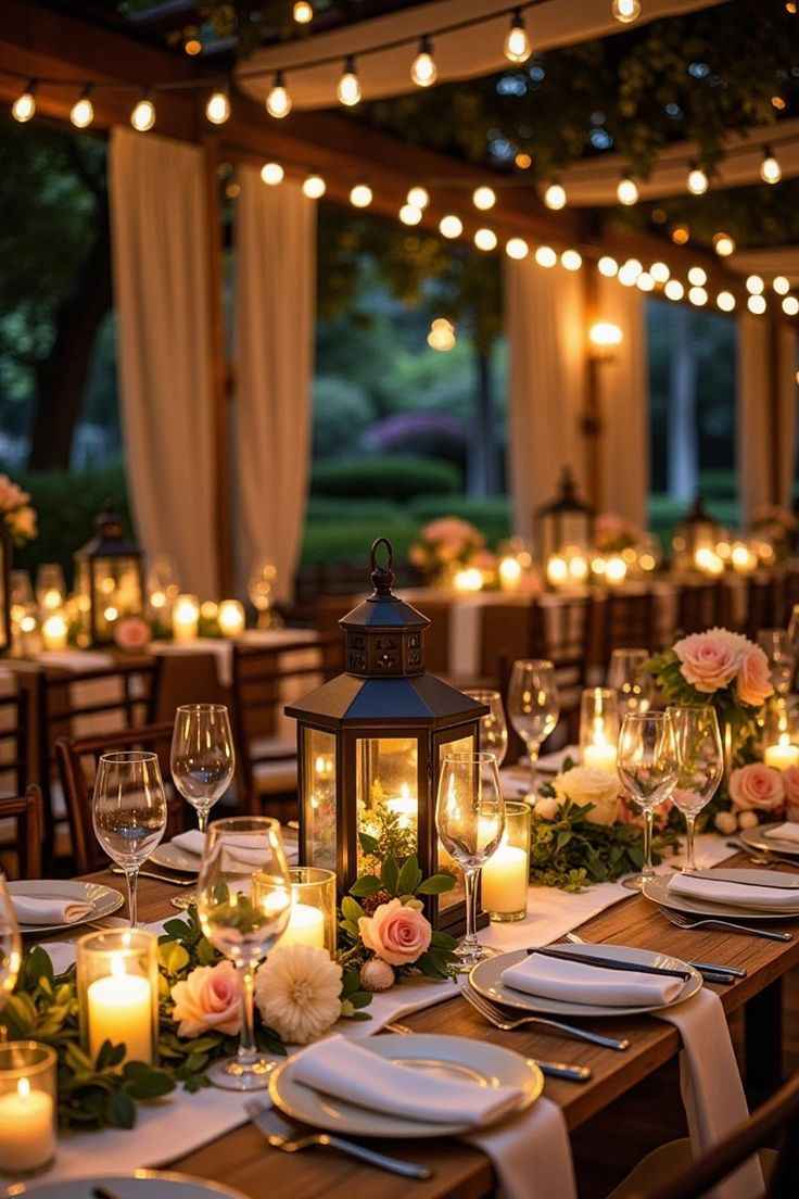 Elegant Garden Lantern Dinner